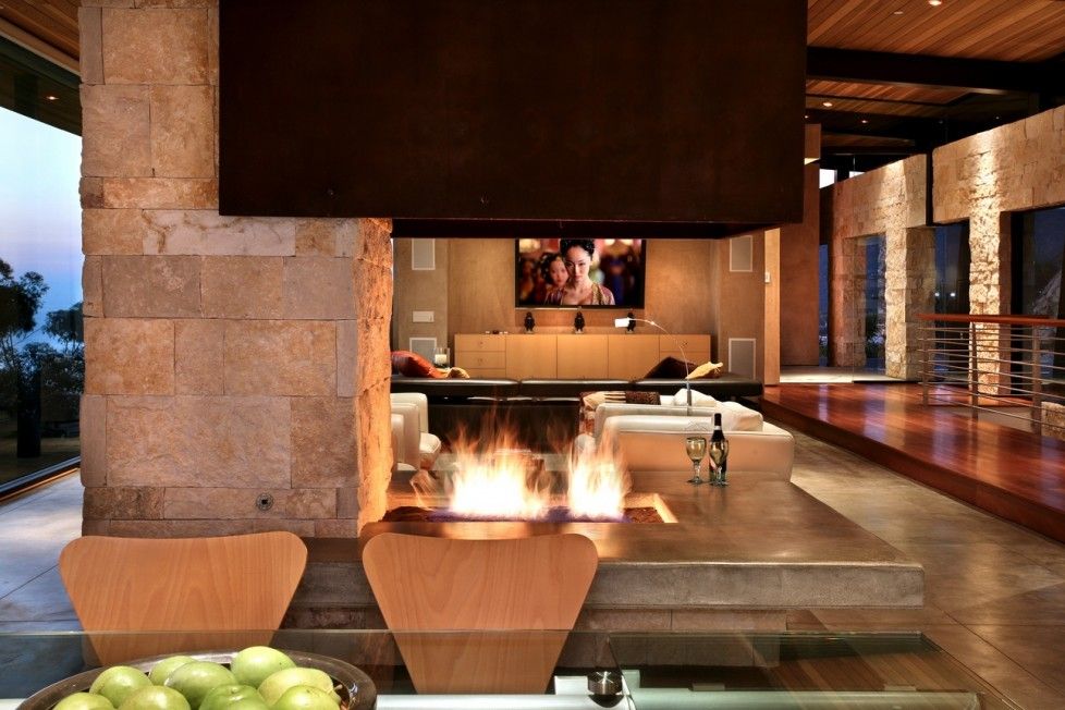 Modern Tile Fireplace Genial Modern Open Fireplace Modern Living Rooms with Wonderful Views