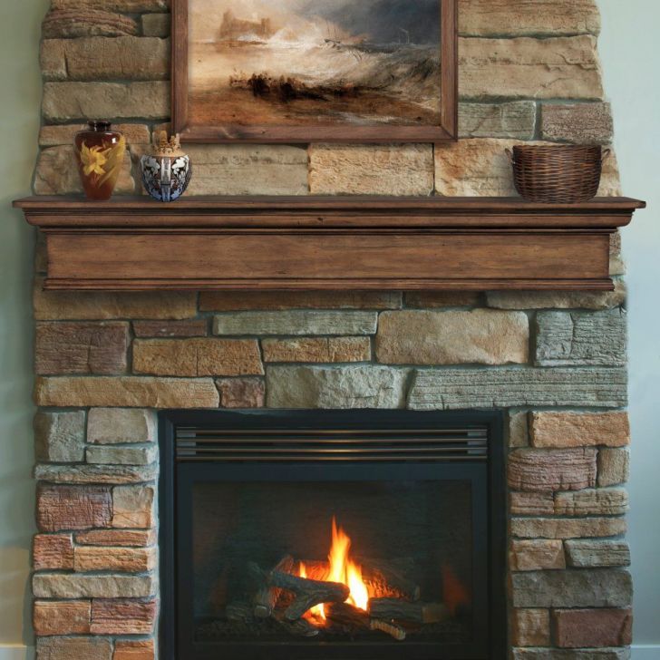 23 Unique Rustic Fireplace Mantel Shelf Images